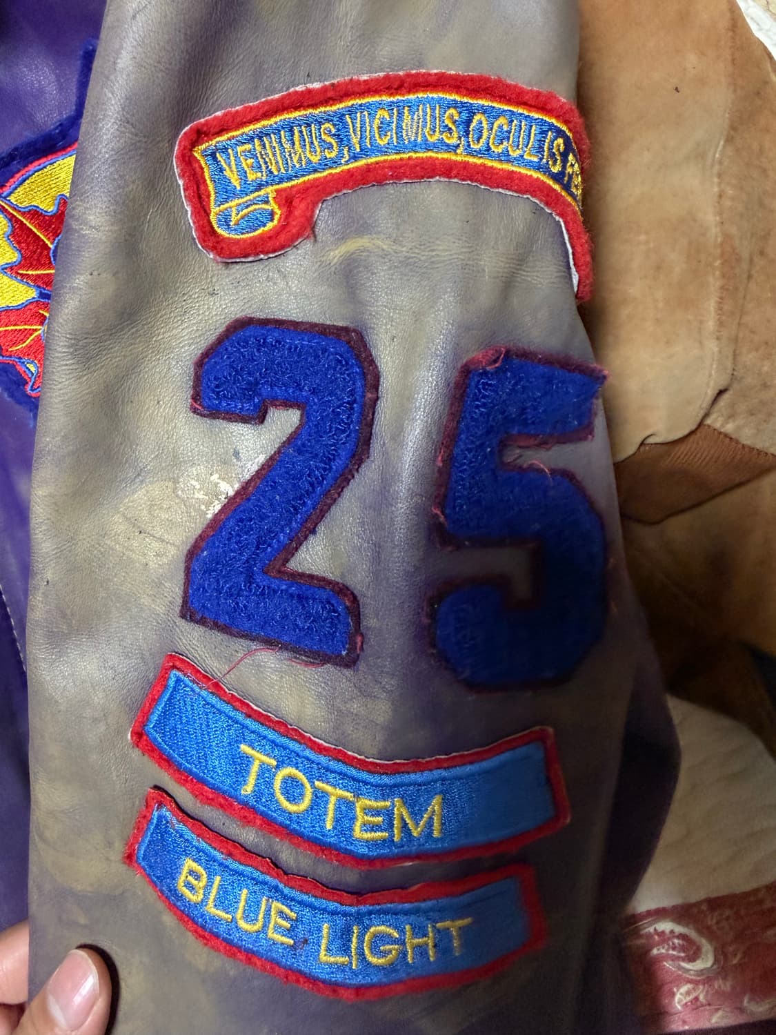 카우레더 퍼플 자켓 상품이미지4