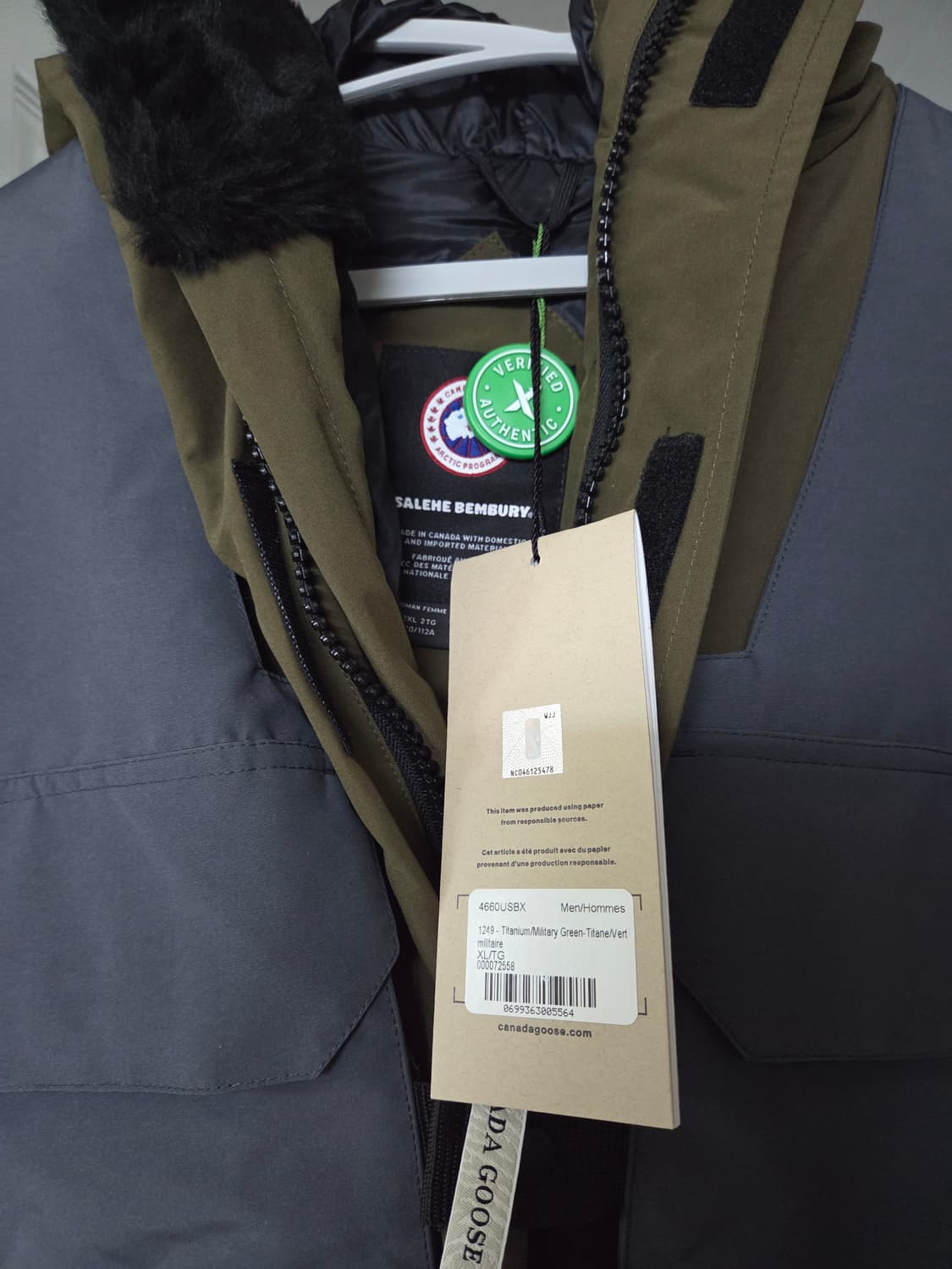 캐나다구스 콜라보 살레헤 벰버리 익스페디션 파카 새제품 상품이미지6