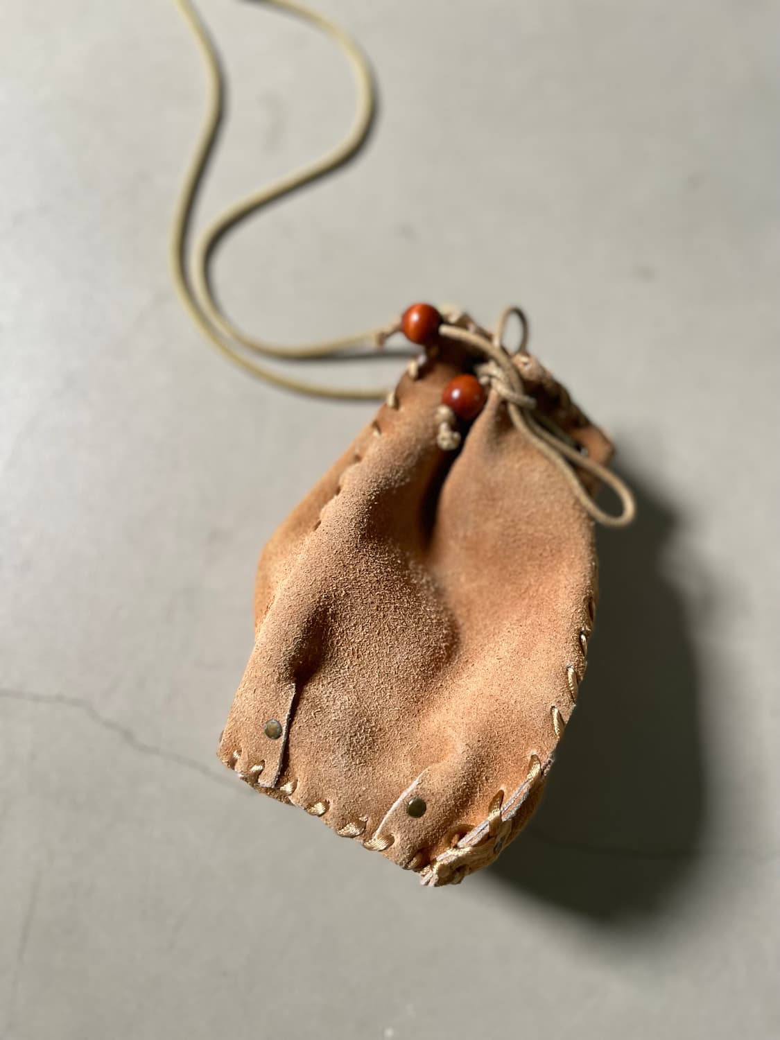 빈티지  Suede Drawstring Pouch 상품이미지2