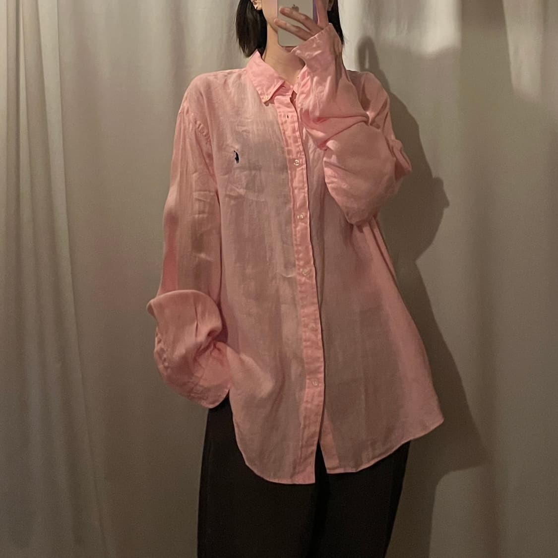 폴로랄프로렌 린넨 솔리드셔츠 상품이미지1