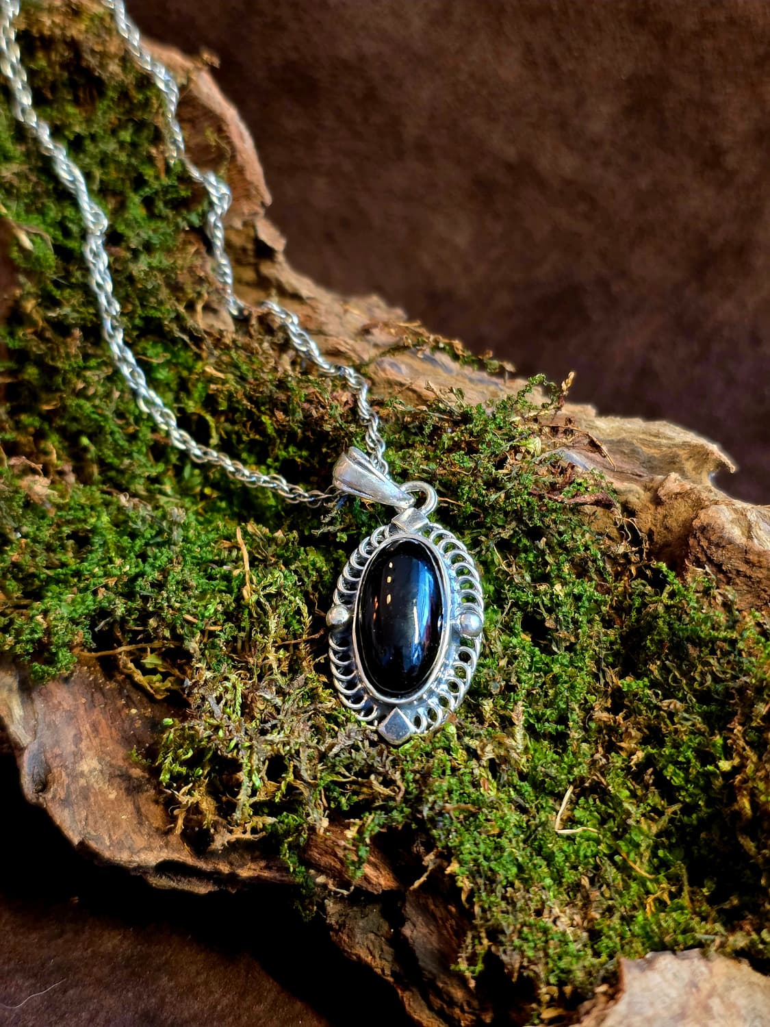 3cross Silver925 bk onxys stone nacklace 상품이미지1