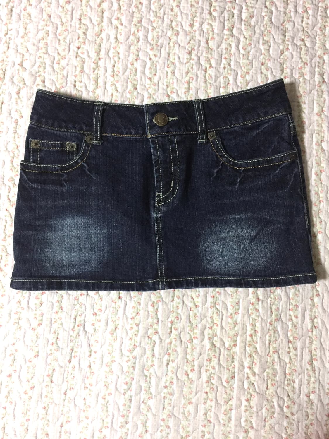 Vintage denim mini skirt 상품이미지1