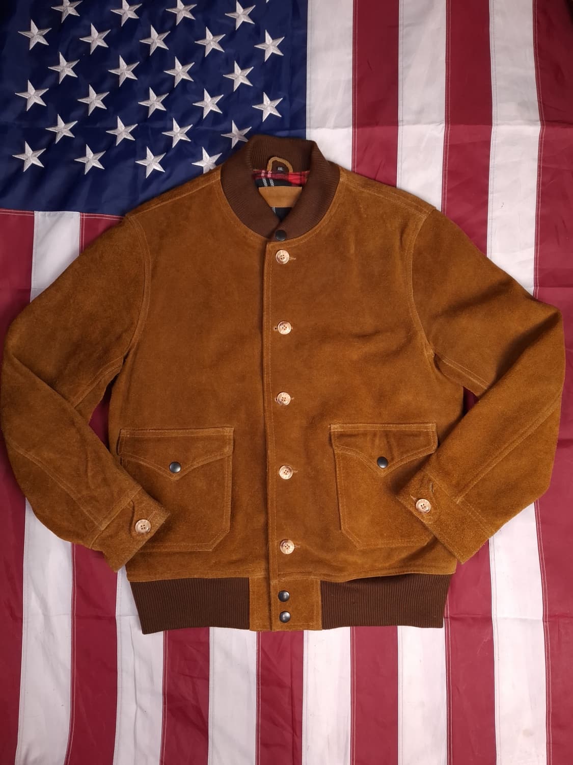 새제품 빈티지 A-1 TAPE 리얼스웨이드 자켓 상품이미지1