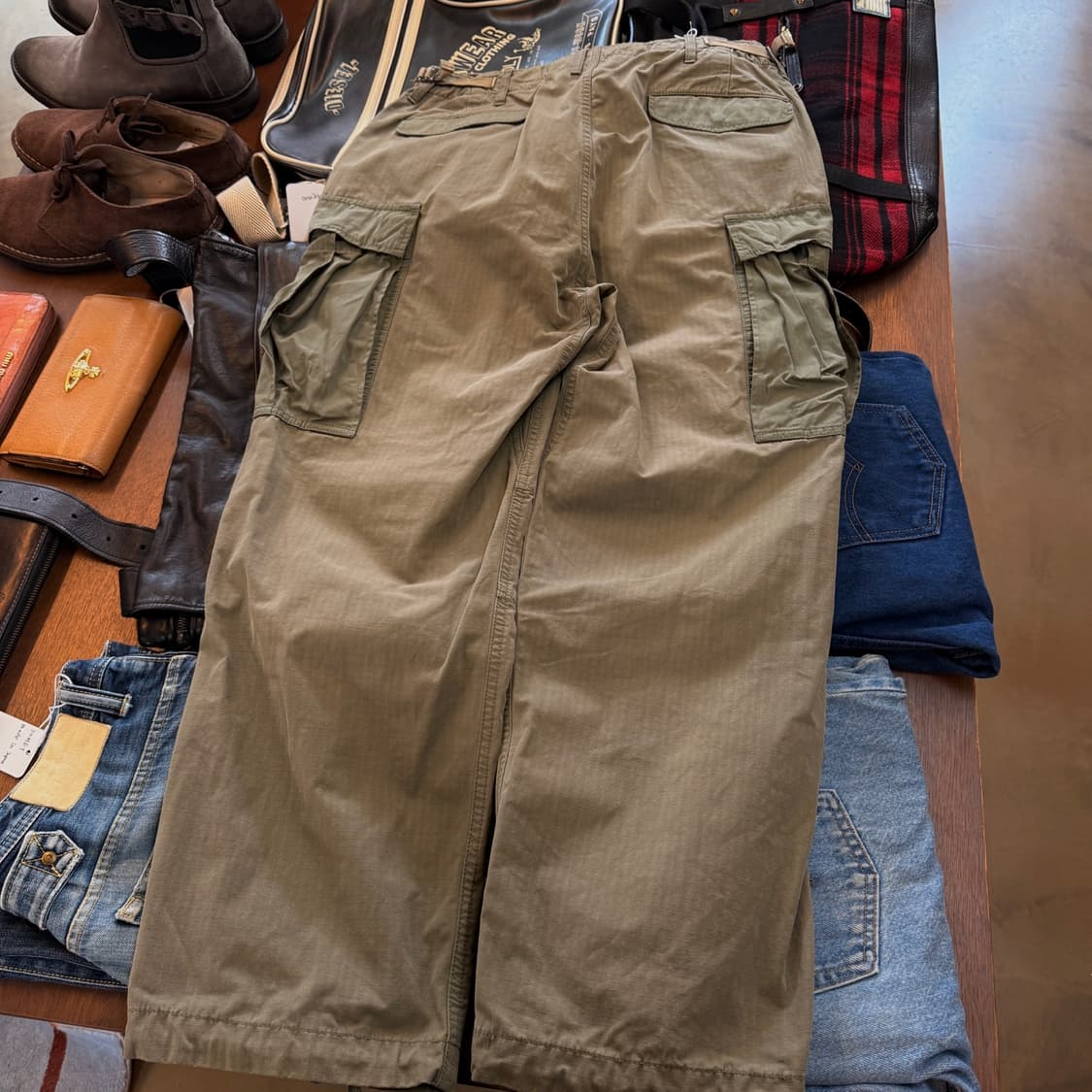 나나미카 BDU 립스탑 올리브 베이스 밀리터리 팬츠 30 31 32 상품이미지4