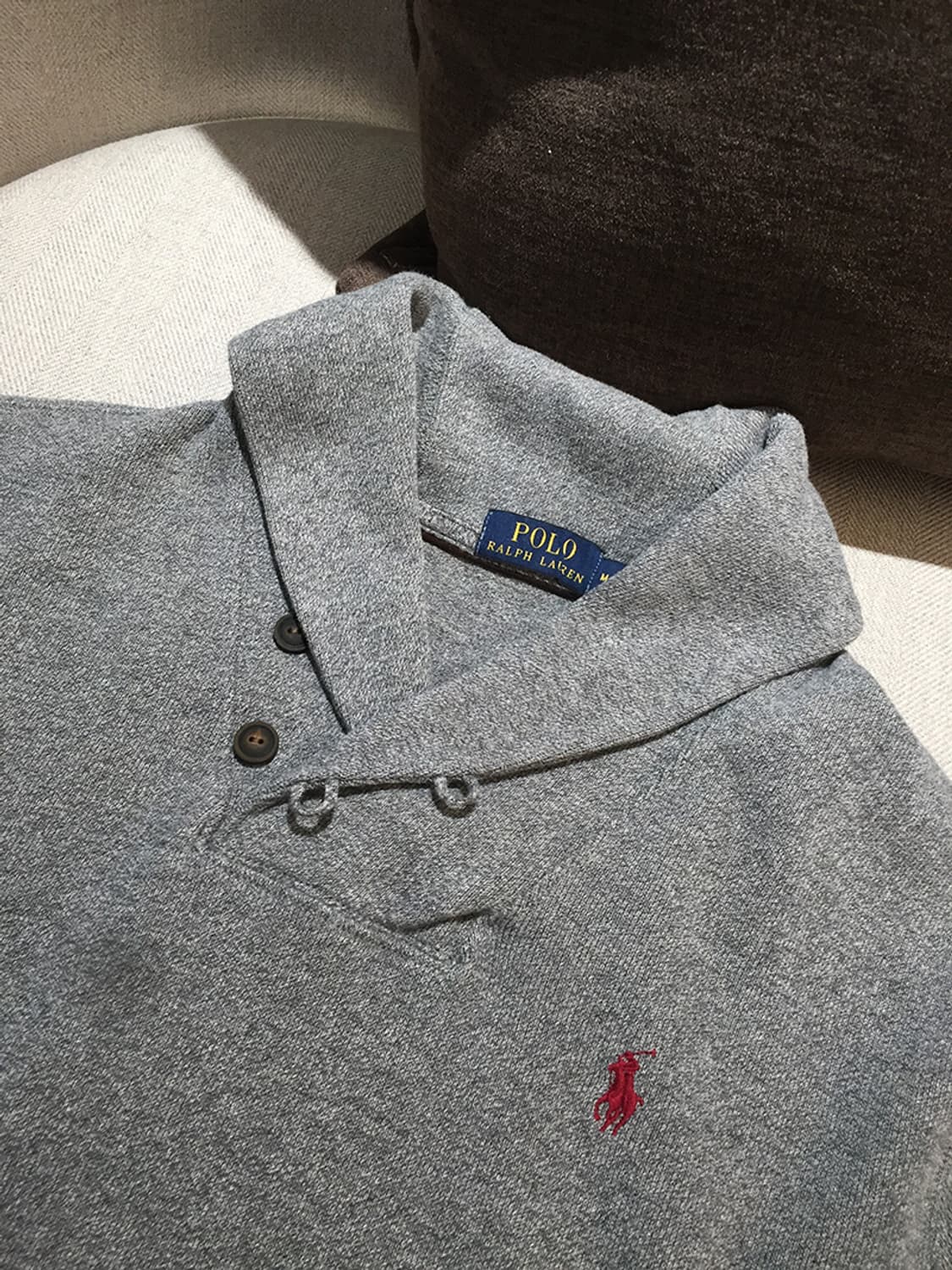 (MAN) 폴로랄프로렌 숄카라 스웻맨투맨 L  상품이미지4