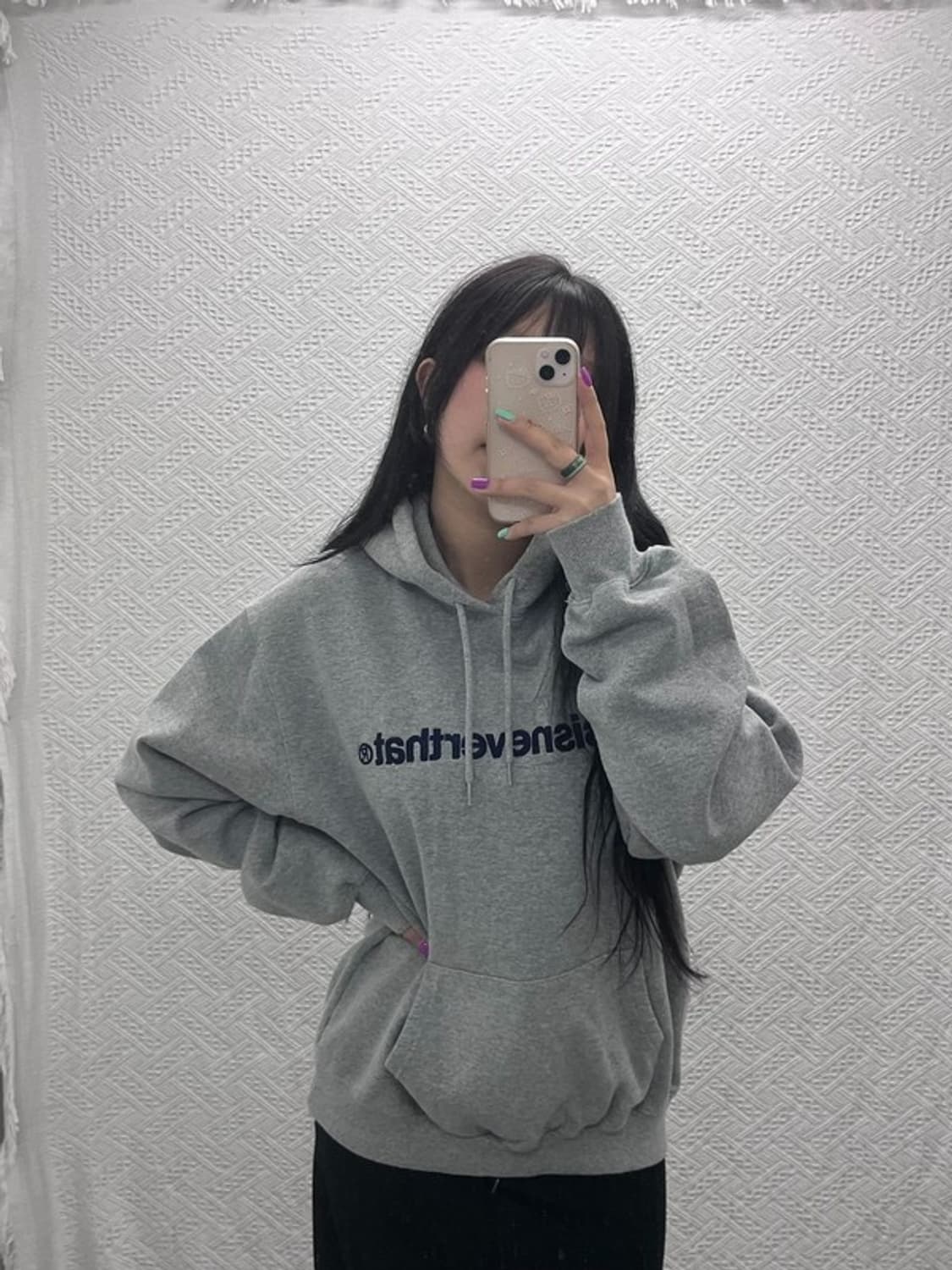 디스이즈네버댓 빈티지 레터링 약기모 후드티 L C07101 상품이미지1