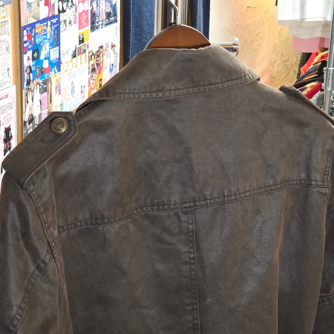 JPN 브라운 벨티드 더블 버튼 코트 상품이미지9