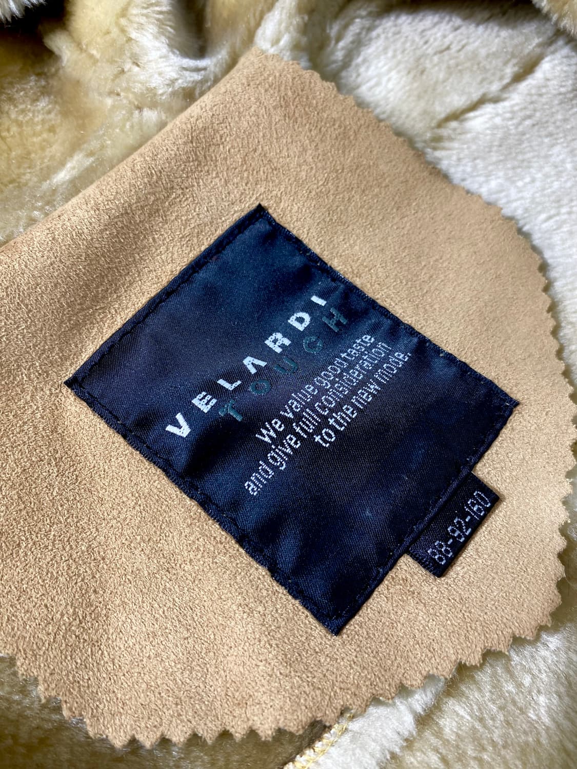 [90-95] 90-00s VELARDI 시어링 후드 더플코트 상품이미지7