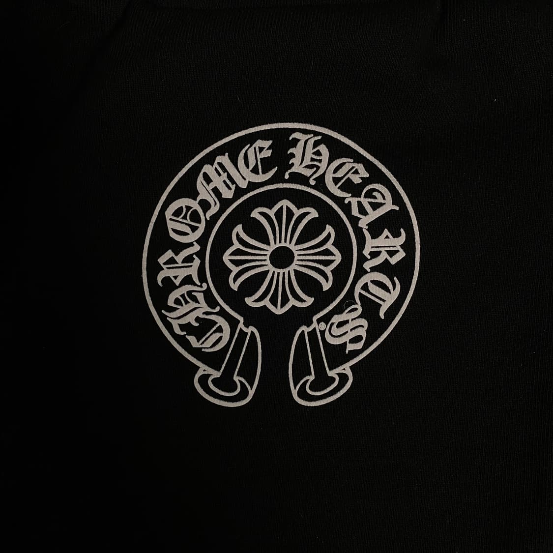 [L] 크롬하츠 홀스슈 로고 백 포켓 스웨트팬츠 블랙 상품이미지5