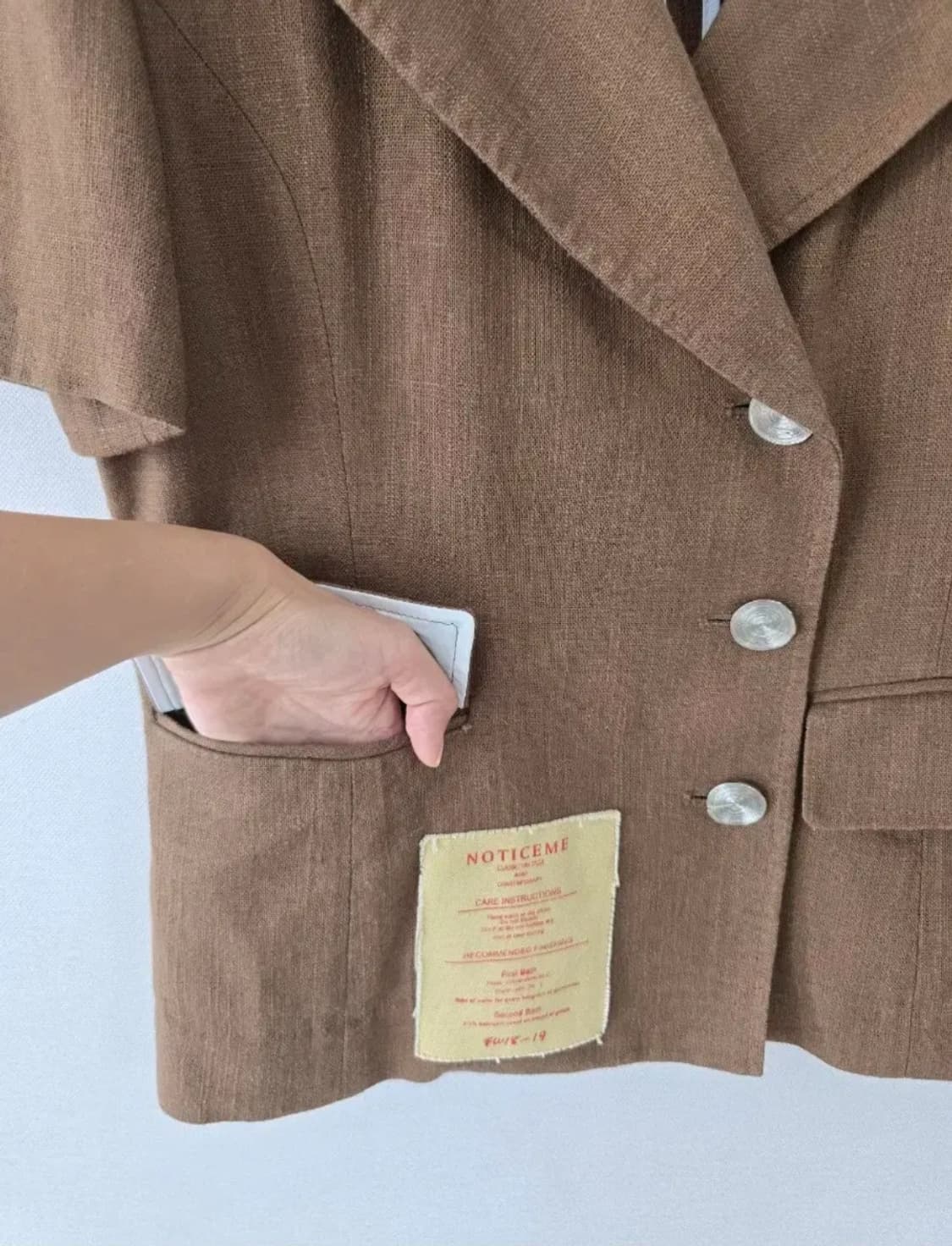 Js뉴욕 빅세일러 카라 린넨100% 자켓 상품이미지6