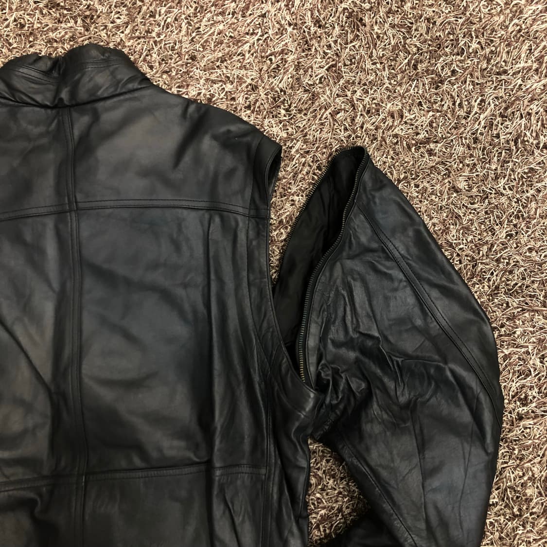 빈티지 양가죽 봄버 멀티포켓 레더 가죽 자켓 상품이미지4