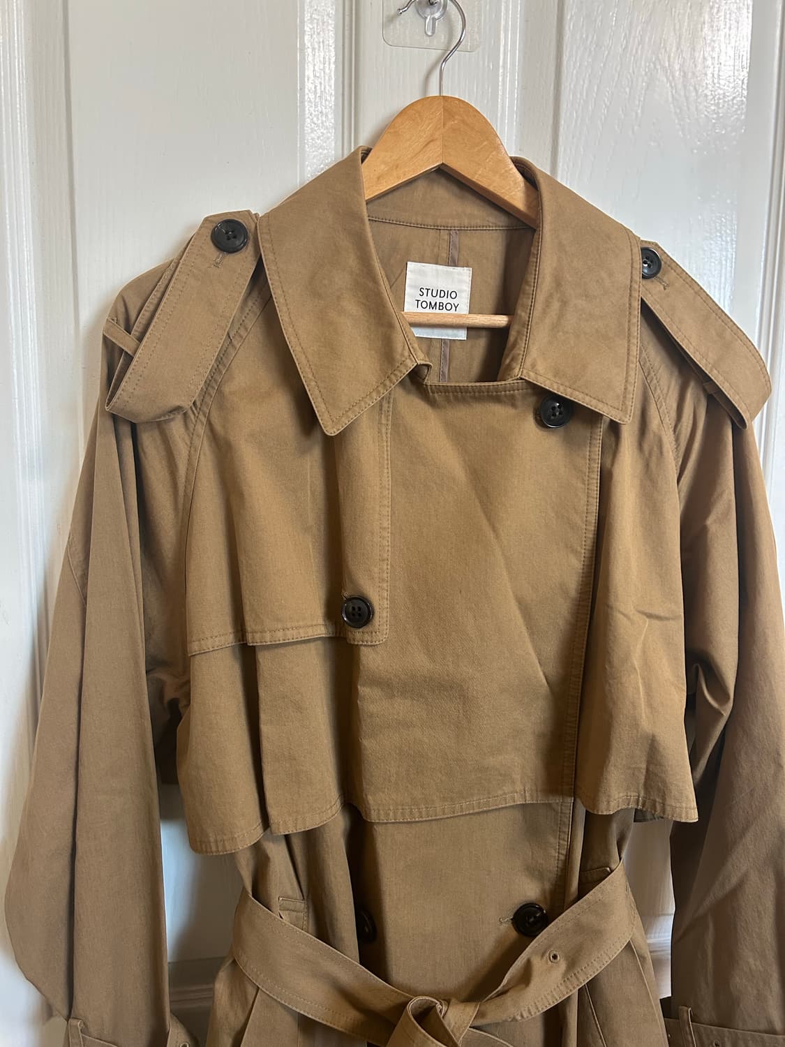 톰보이 여성 오버핏 트렌치코트 상품이미지4