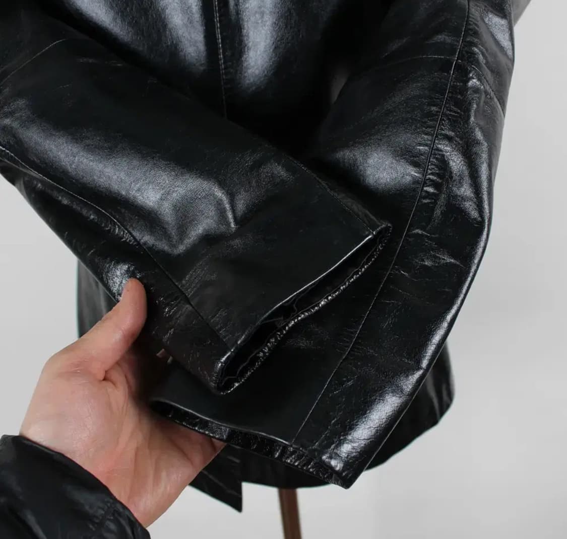 아르마니 익스체인지 레더 자켓 상품이미지5