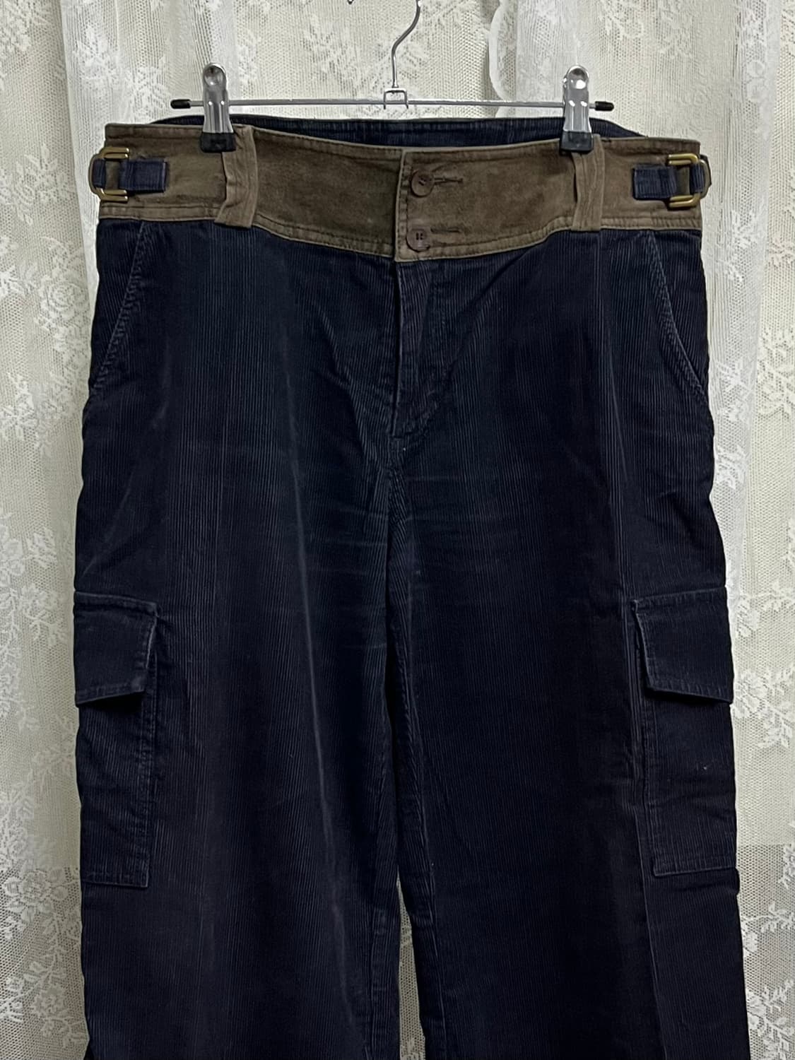 48) 로베르토 까발리 코듀로이 카고 팬츠 네이비 상품이미지3
