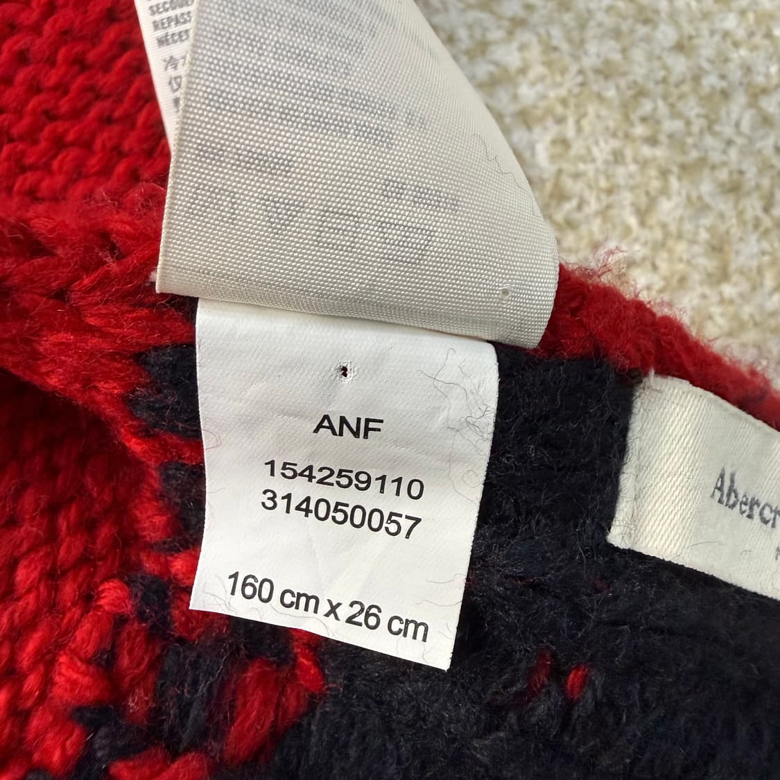 F 아베크롬비 니트 머플러 0204T2 상품이미지3