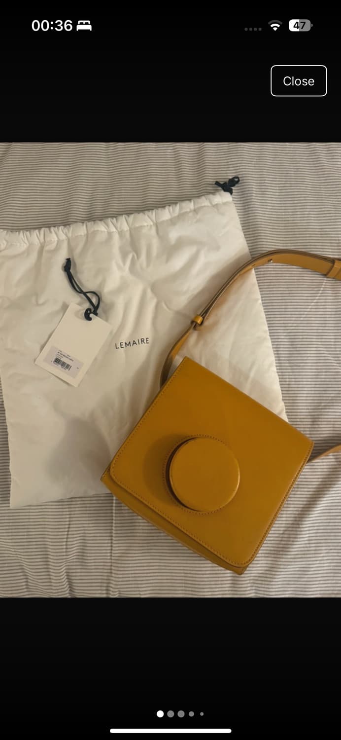 르메르 카메라백 라지 머스터드 상품이미지1