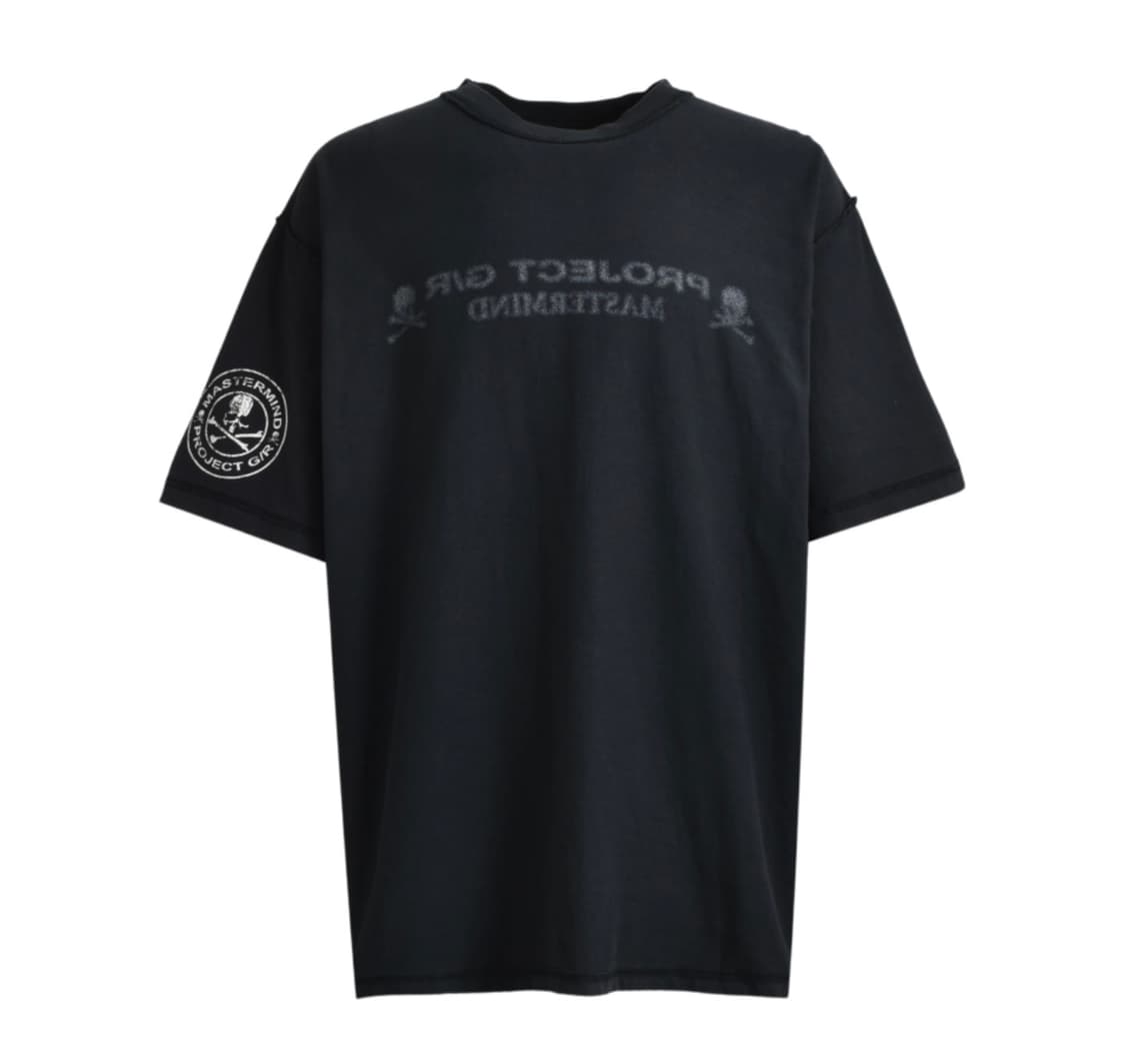 [1] 프로젝트 gr x 마스터마인드 인사이드  아웃 티셔츠 블랙 상품이미지1