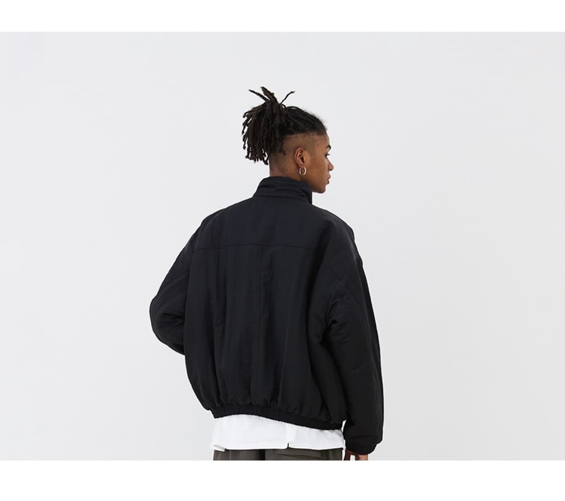 IEY 이에이 와이어 카라 오버사이즈 점퍼 패딩자켓 블랙 L 상품이미지3