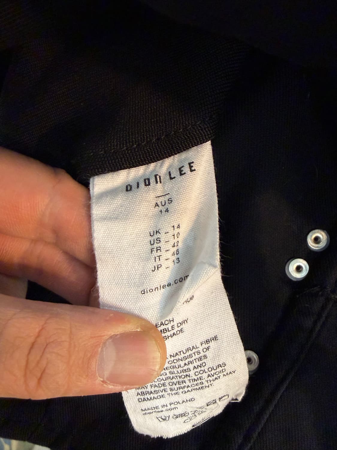 DION LEE 블랙 코르셋 탑 상품이미지3