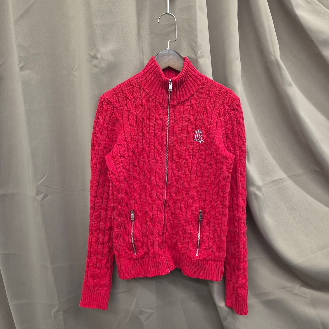 로렌 랄프로렌 코튼 니트 집업 M 상품이미지1