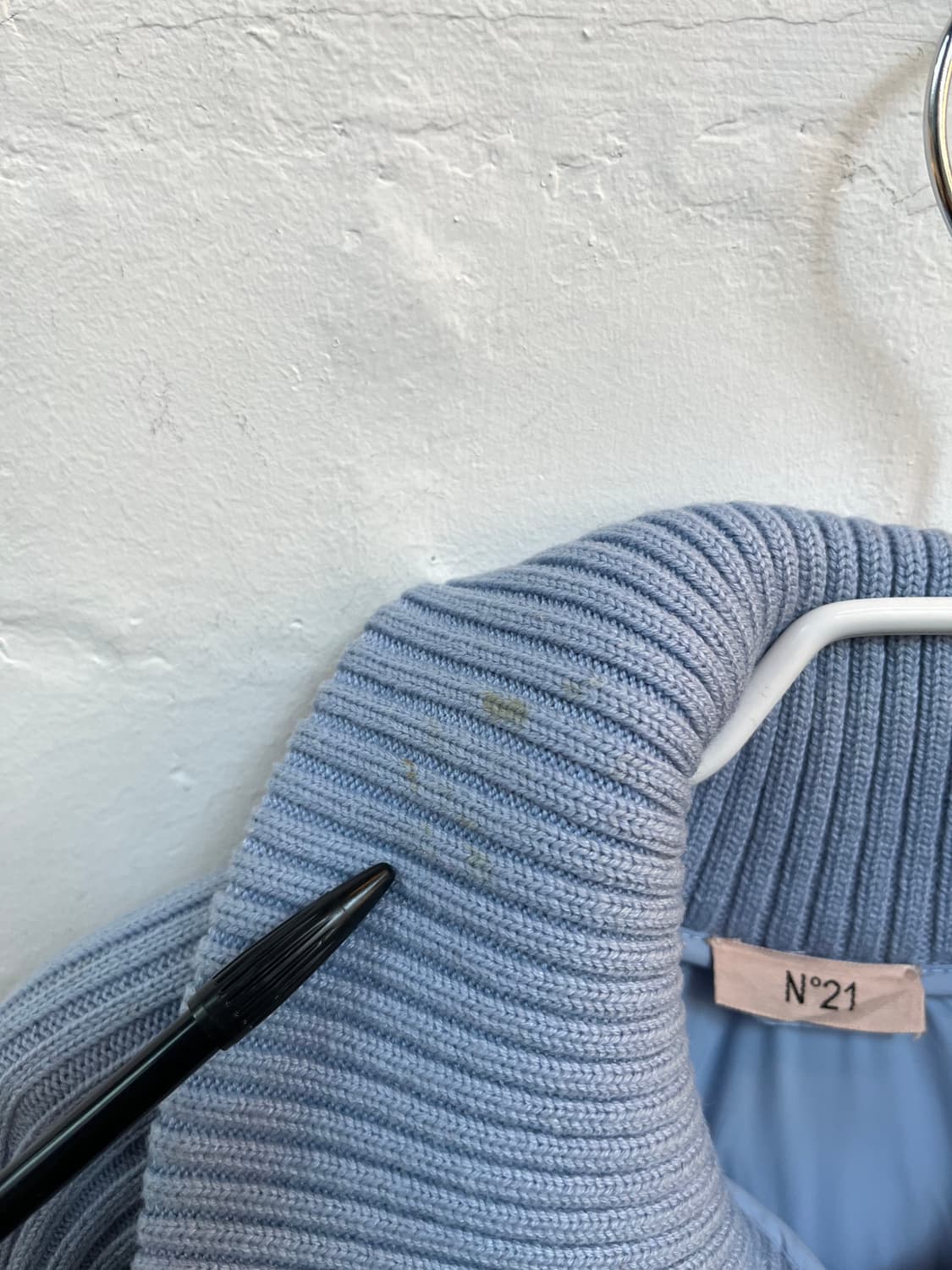 N21 키즈 블루 니트 패널 푸퍼 재킷 12 상품이미지9