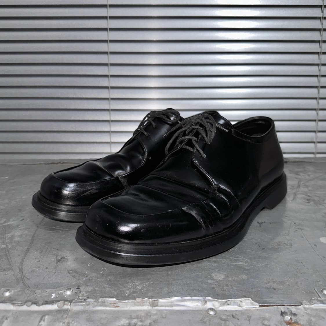 00s 빈티지 블랙 프라다 스포츠 플랫폼 레이스업 슈즈 상품이미지2