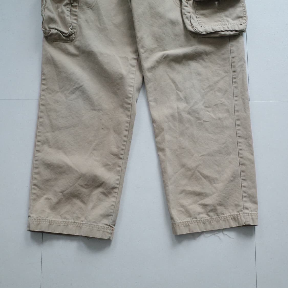 90s 팀버랜드 오리지널 카고 팬츠 베이지 와이드 36/32 세탁완료 상품이미지3