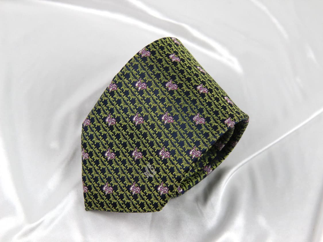 엠씨엠 8.5cm A+등급 강아지 남자 명품 넥타이 MCM 상품이미지1