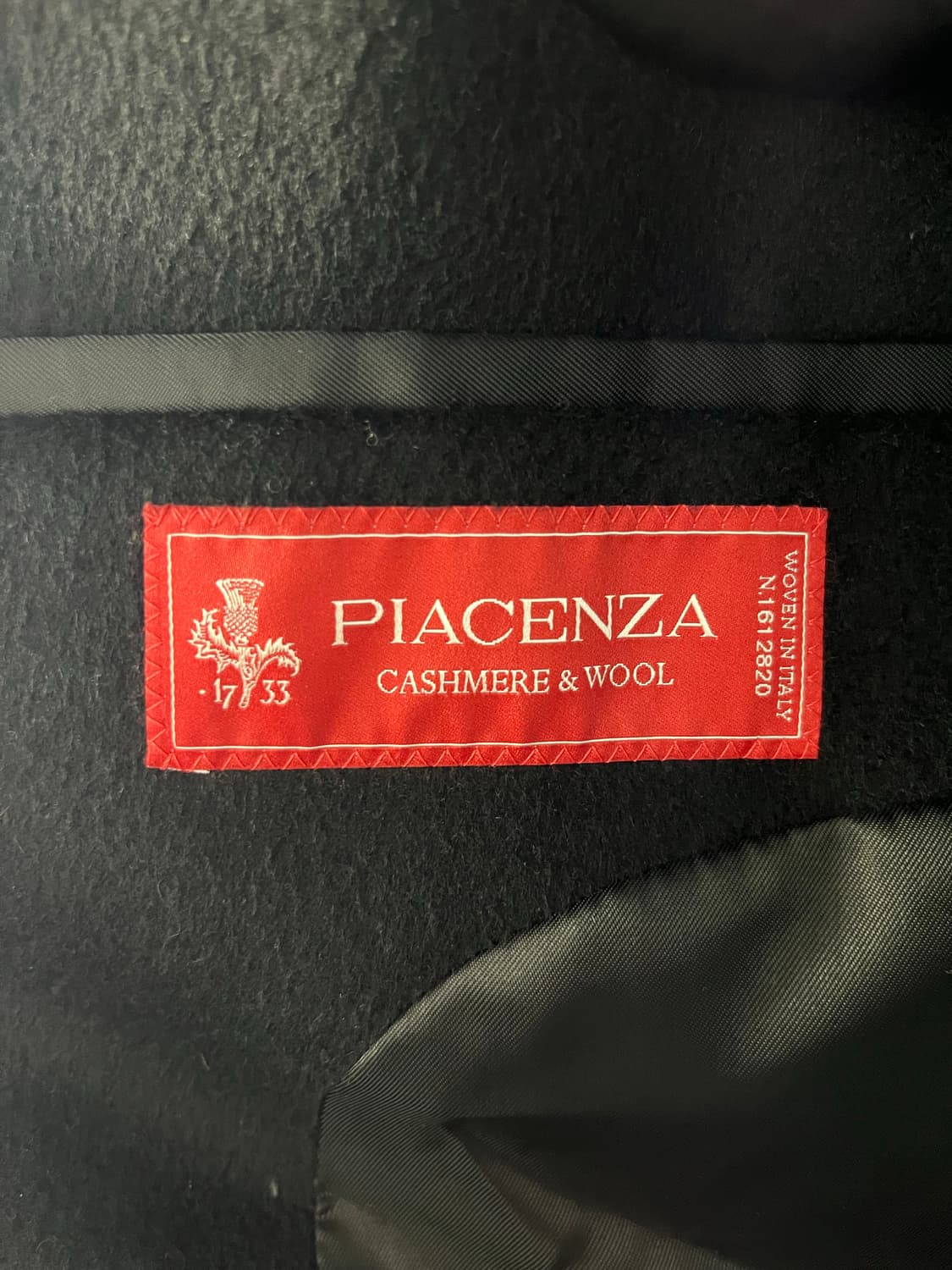 시스템옴므 피아첸자원단 블랙 캐시미어 더블 코트 95사이즈 상품이미지6