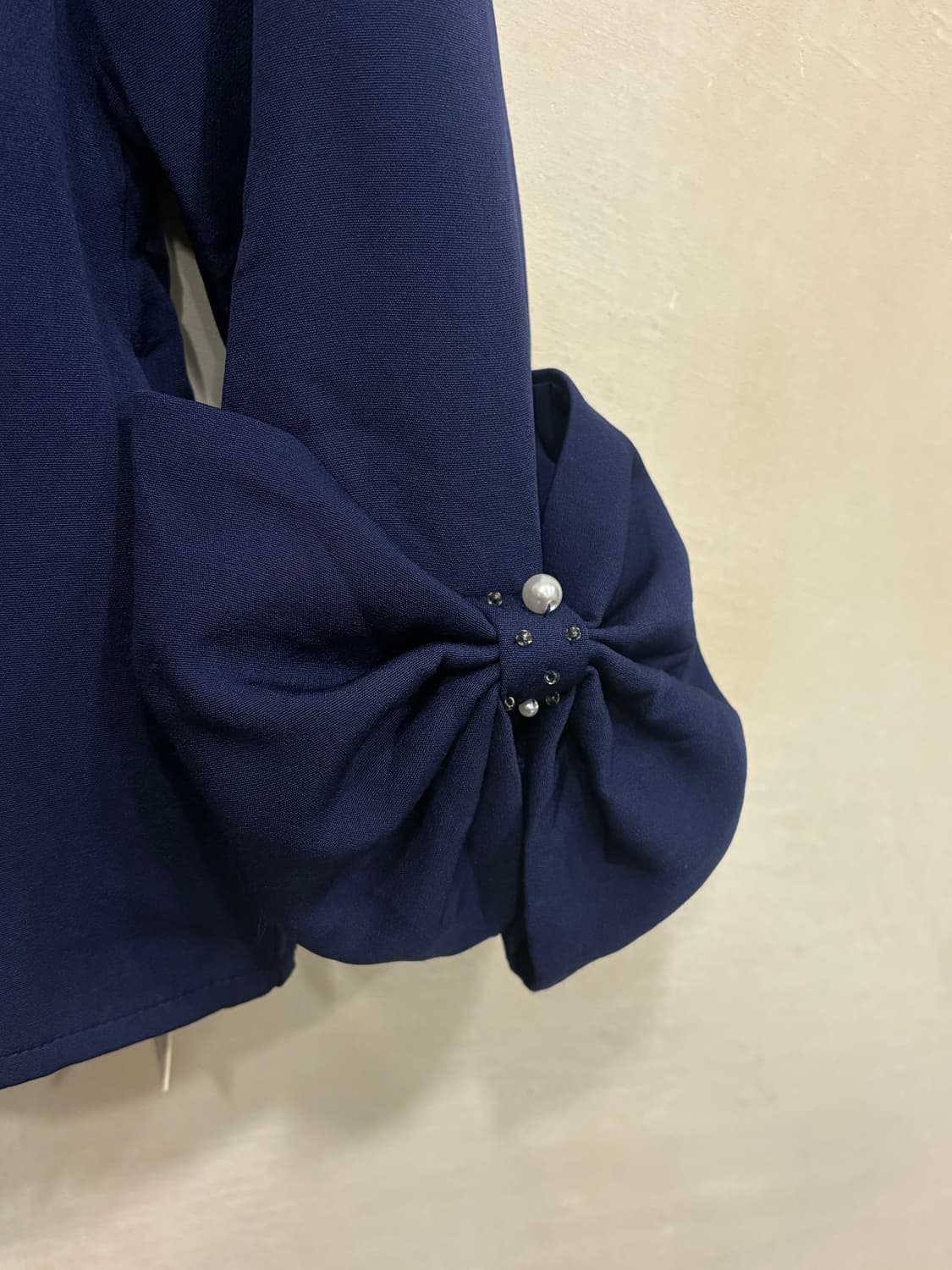 일본빈티지 리본 블라우스 긴팔티 상품이미지2