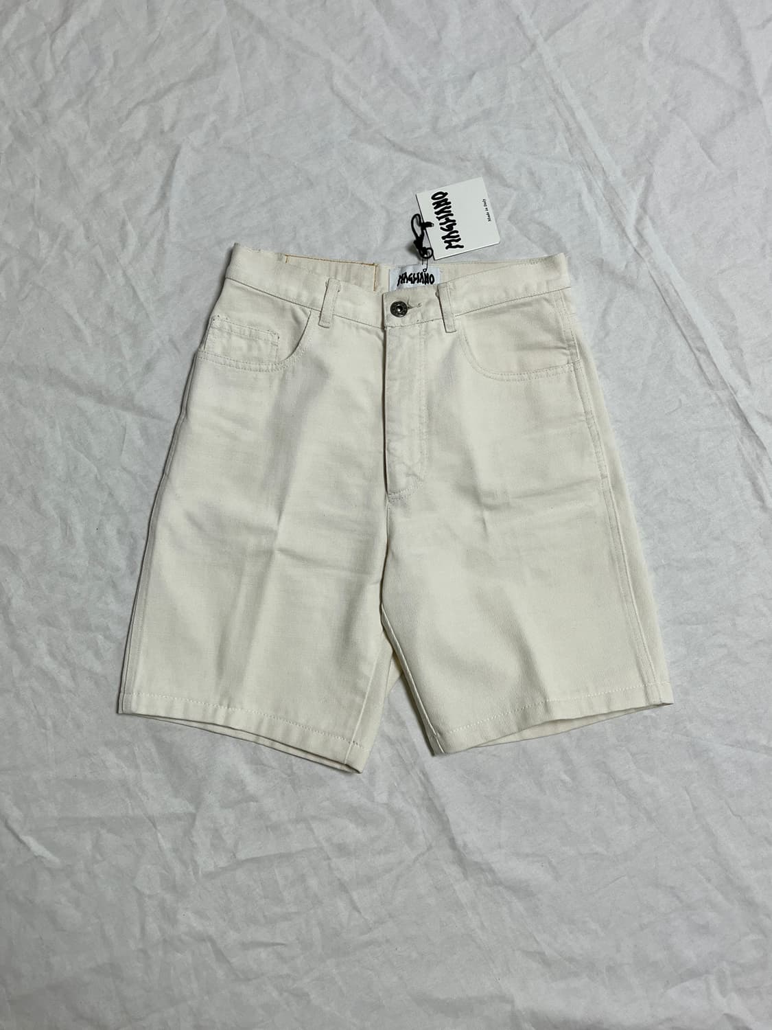 마리아노(MAGLIANO) 오프화이트 데님쇼츠/반바지 상품이미지1
