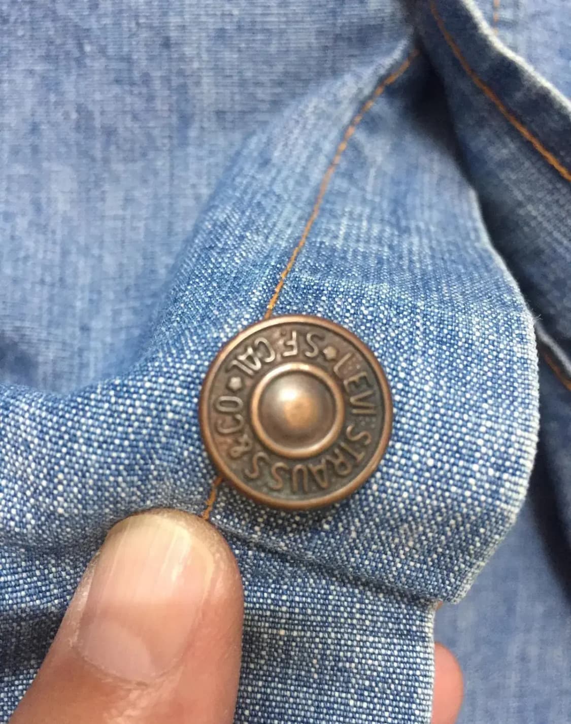 리바이스 LVC Big-E(오렌지 탭)SHAMBRAY SHIRT 상품이미지3