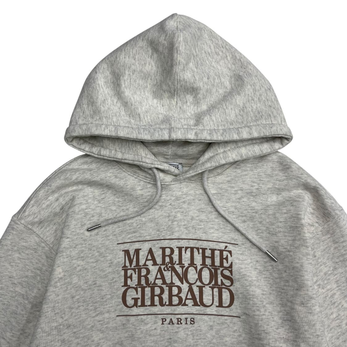 마리떼 프랑소와 저버 센터 프린팅로고 백멜란지 후드 M 상품이미지4