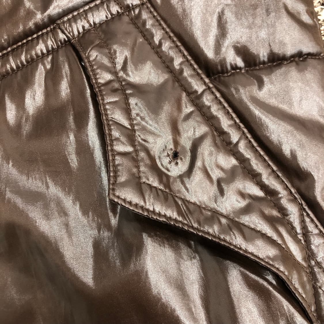 리바이스 초코 브라운 501 후드 패딩 조끼 상품이미지7