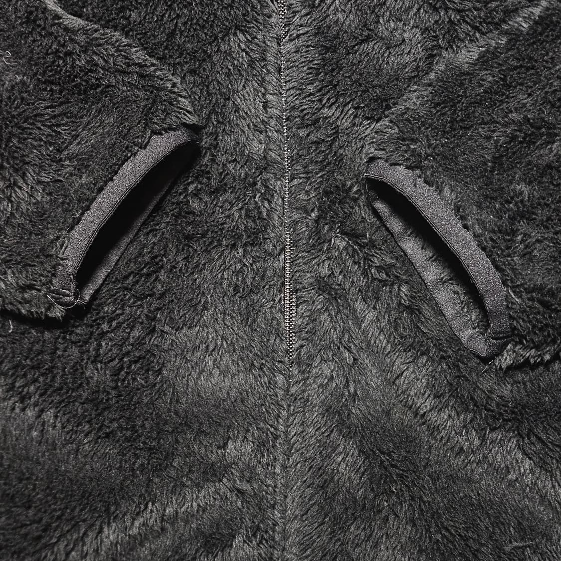 폴햄 검정 플리스 자켓 110 실측 105 상품이미지3
