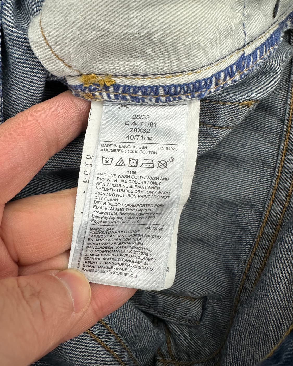 (허단39)GAP 데님팬츠-M1356 상품이미지5