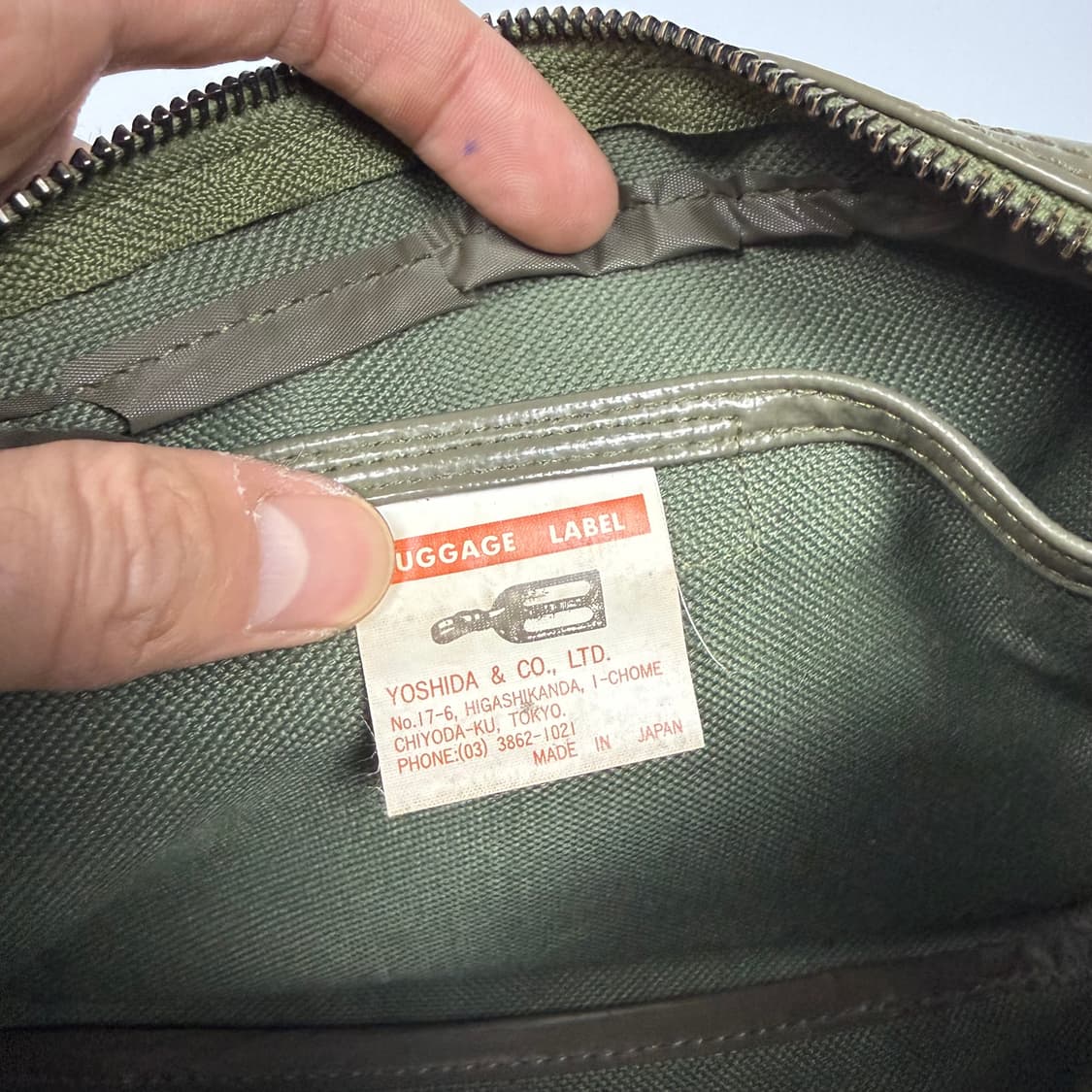 요시다포터 러기지라벨 라이너 숄더백 올리브 상품이미지9