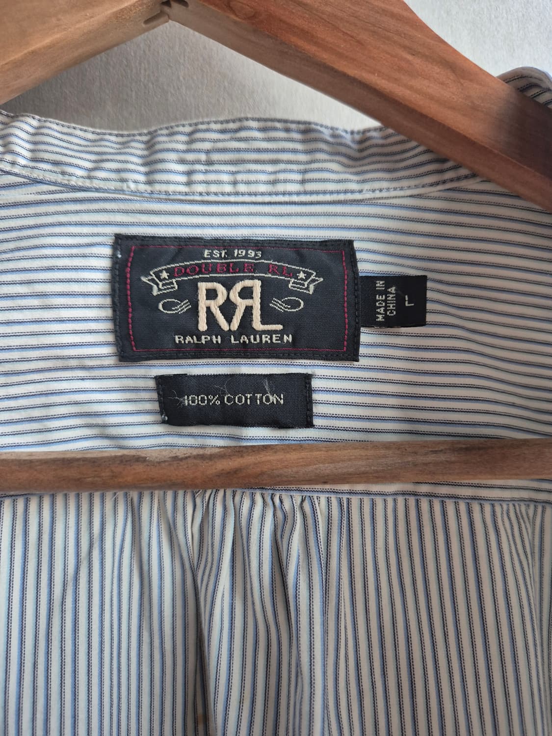 RRL 더블알엘 스트라이프 밴드 카라 셔츠 상품이미지2