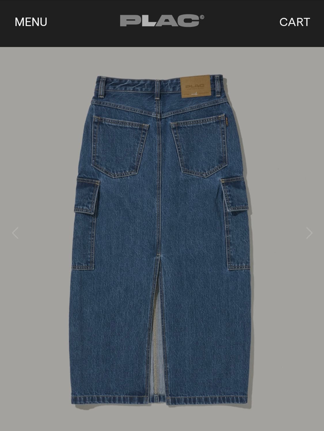 [PLAC x ONNUK] 플랙 온눅 콜라보 카고 데님 스커트 K42 상품이미지2