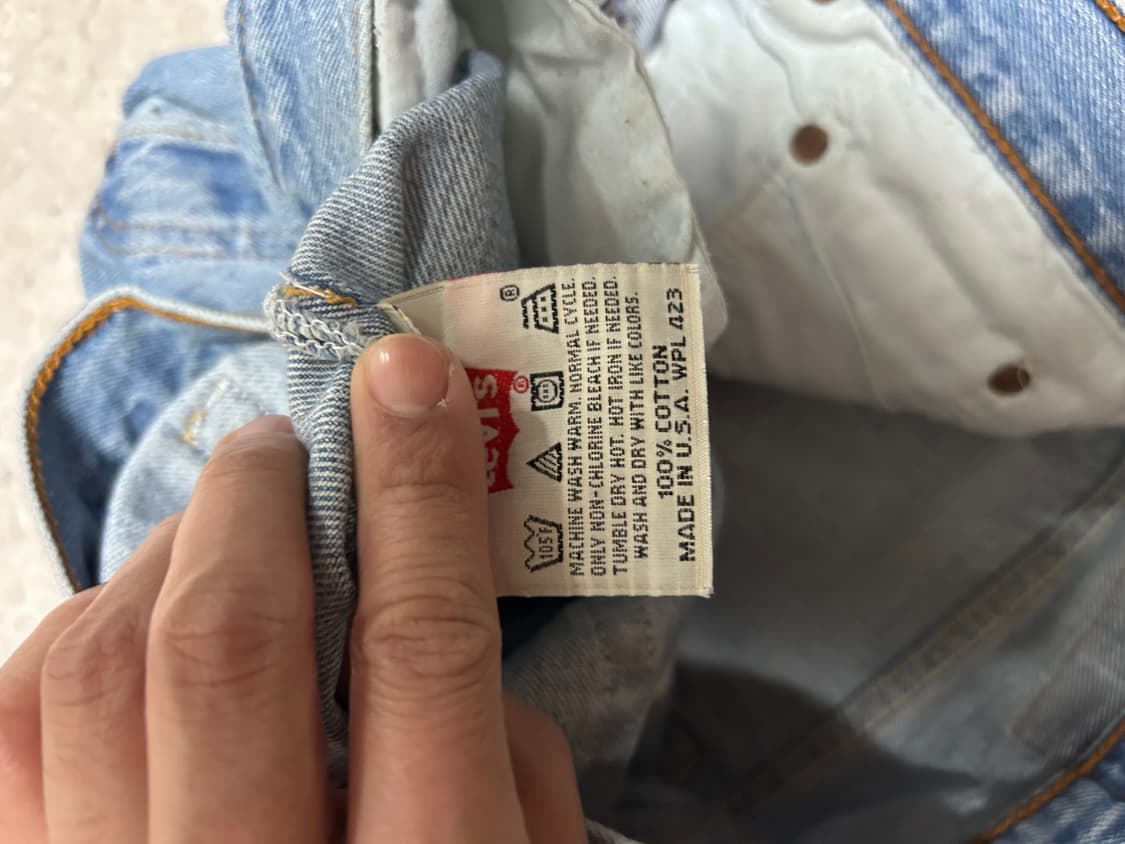 90s미제리바이스501 라이트워시 38/32 상품이미지4