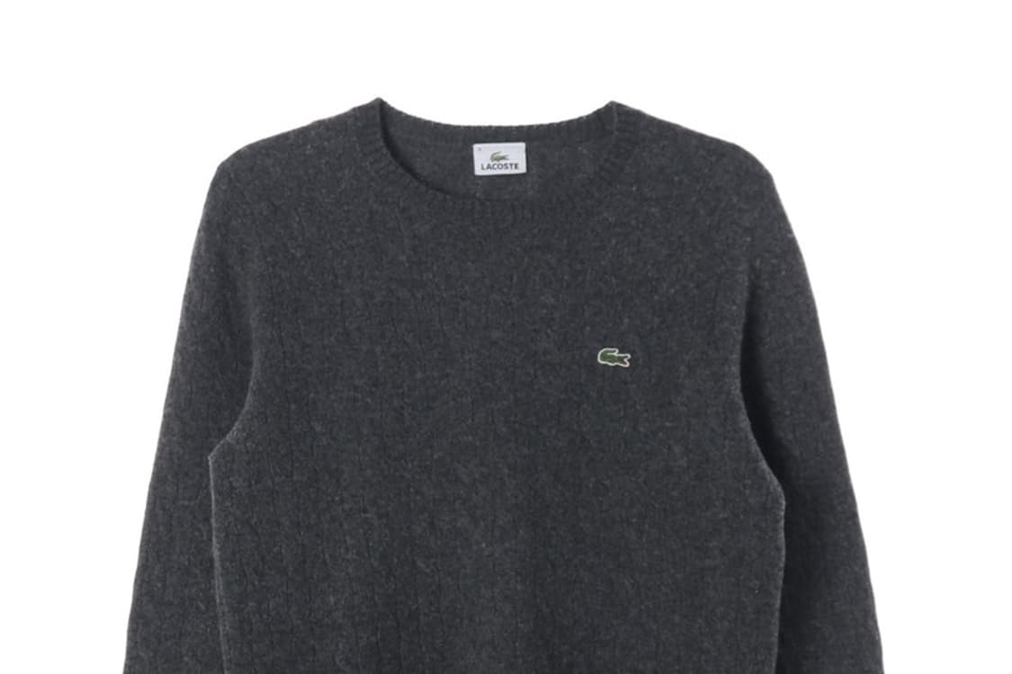 라코스테 차콜 꽈배기 케이블 니트 상품이미지3