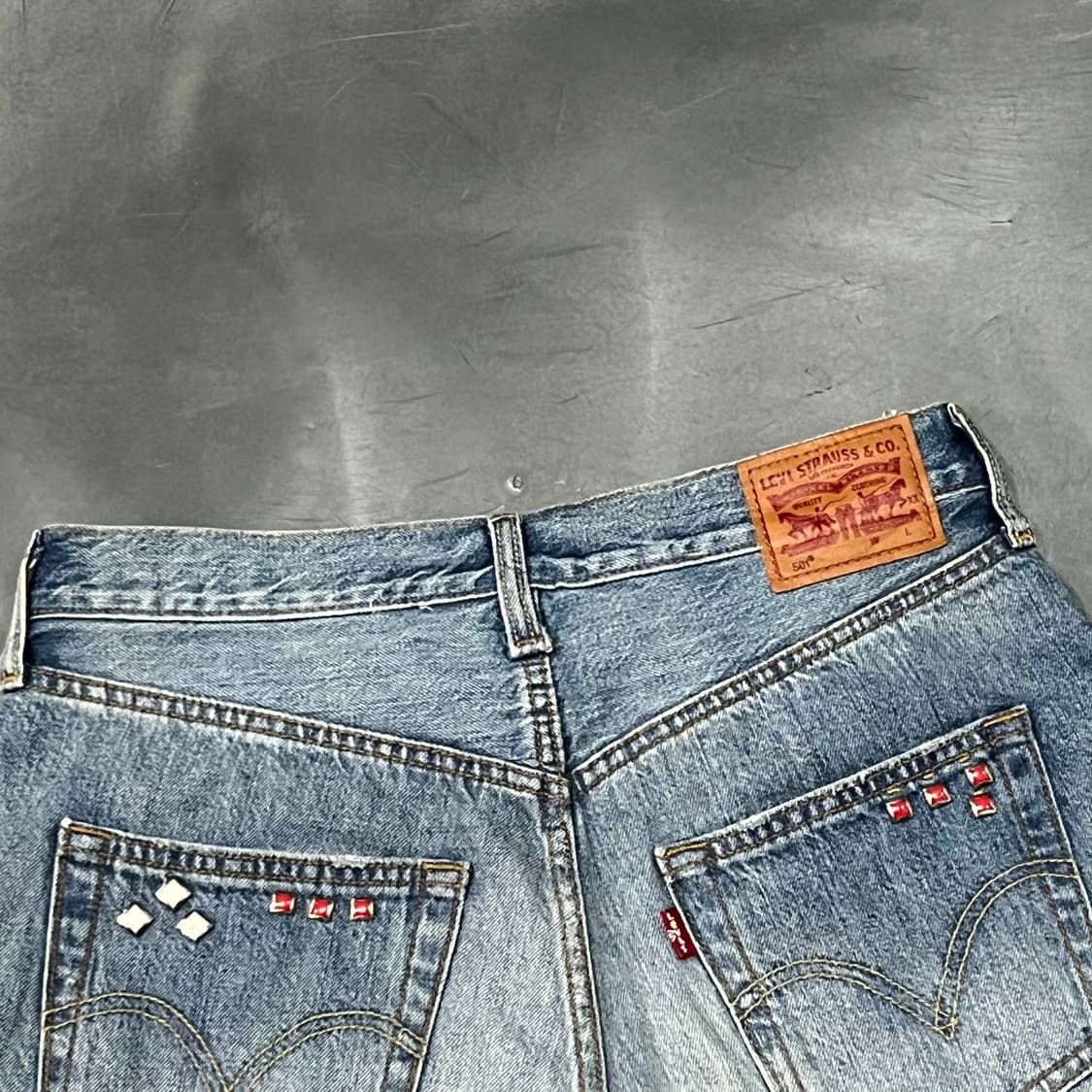  리바이스 웨스턴 스터드 데님 쇼츠 y15231 상품이미지6