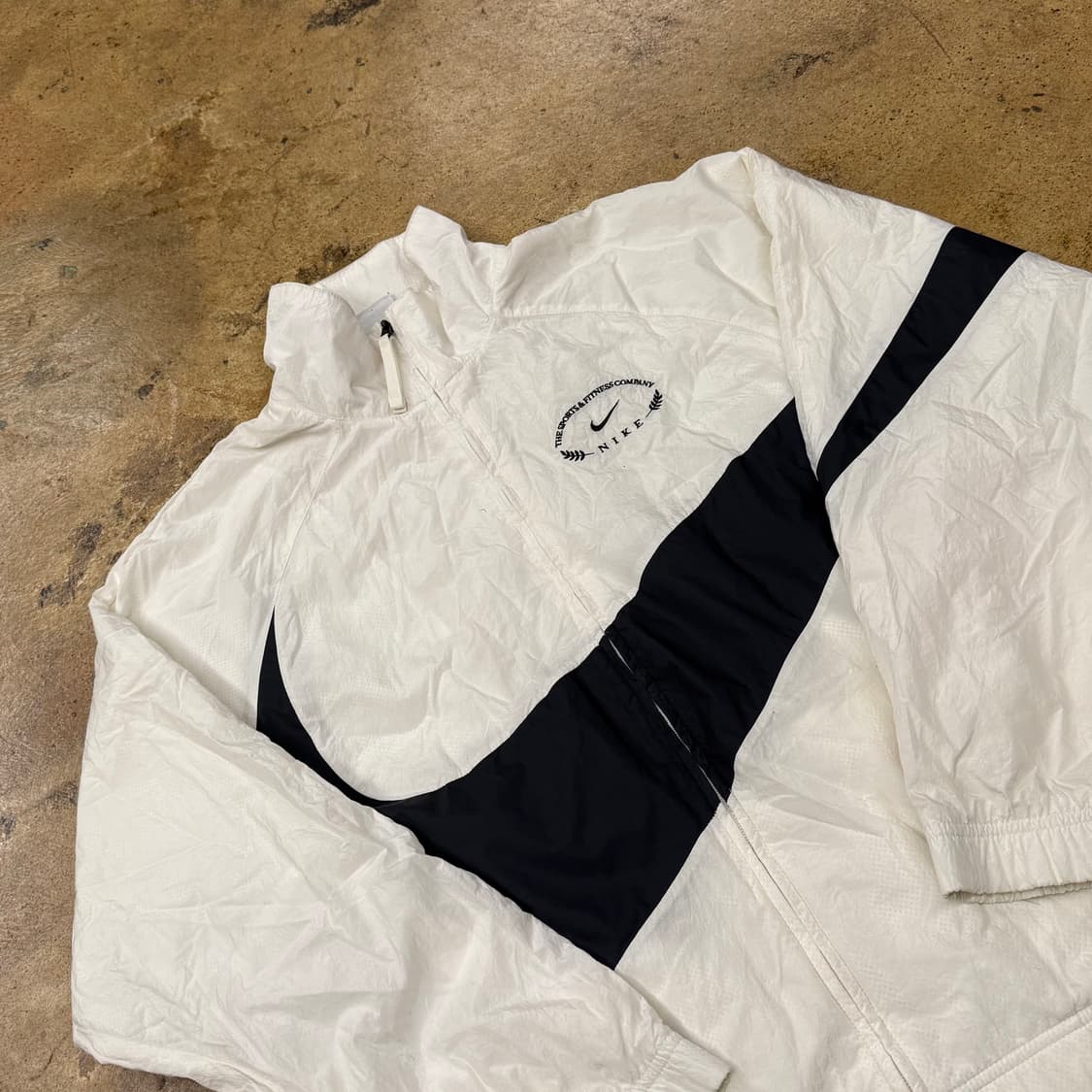 [정품/L] 나이키 빅스우시 바람막이 화이트 블랙 b17 상품이미지1