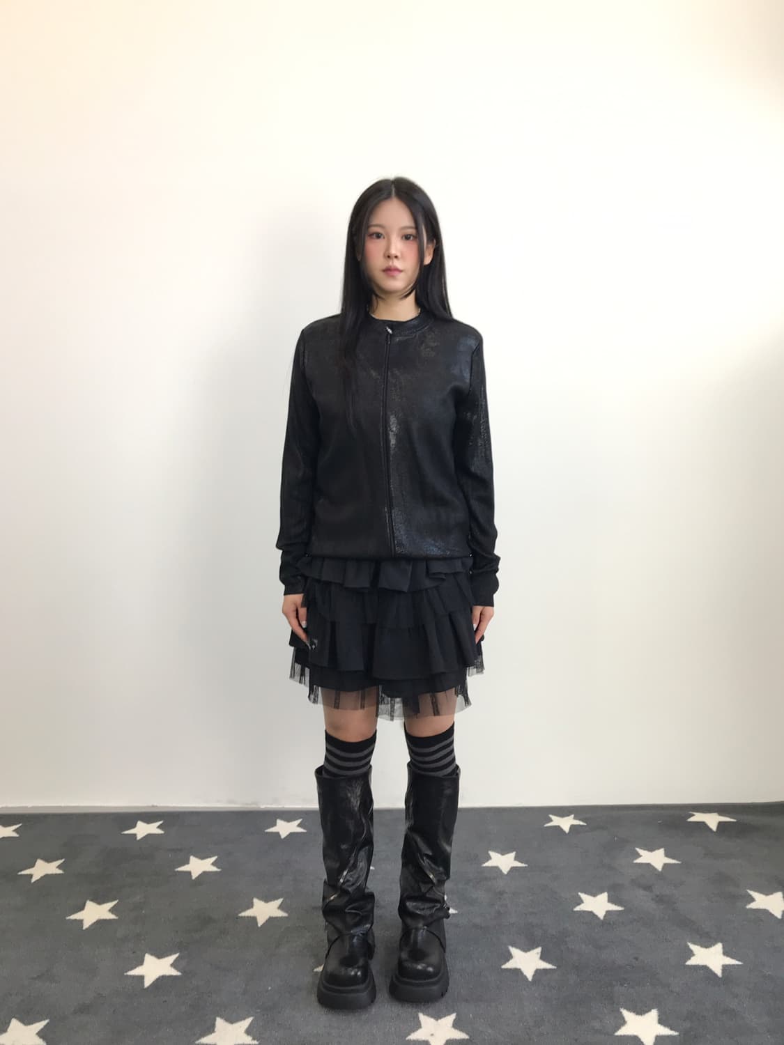 GIORGIA FOR ME Black Virgin Wool Twinset 상품이미지1