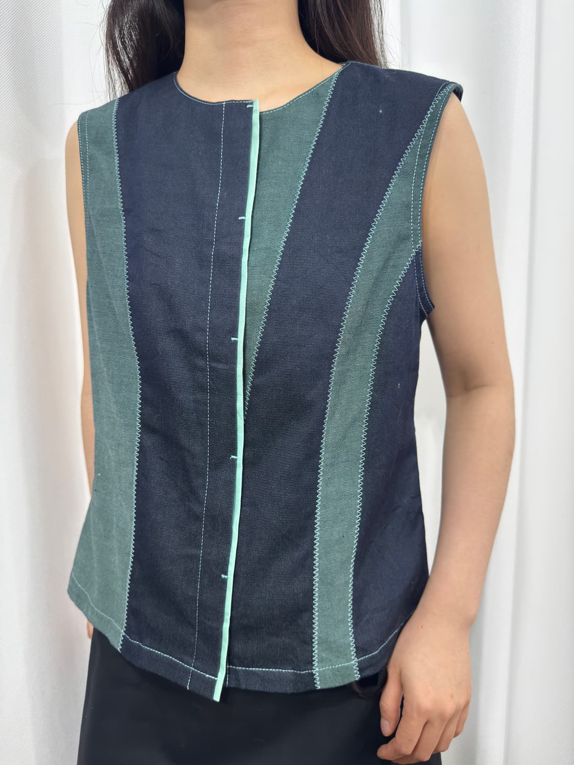 design denim vest 상품이미지2
