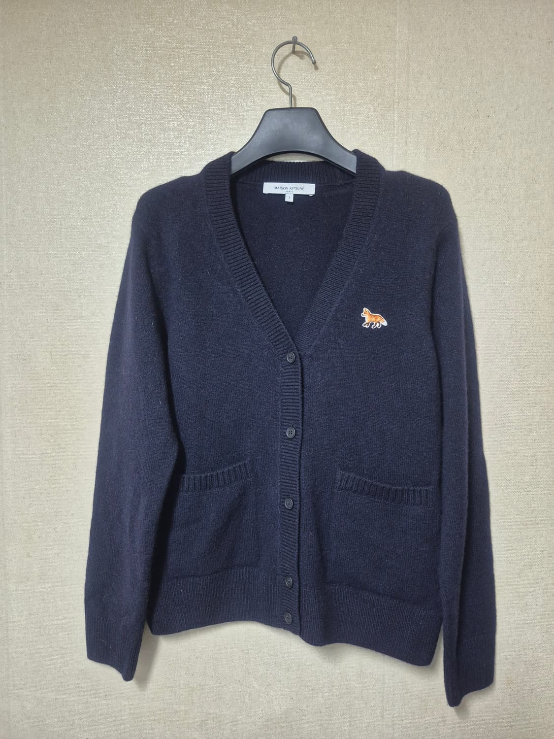 메종키츠네 폭스 패치 박시 가디건 상품이미지1