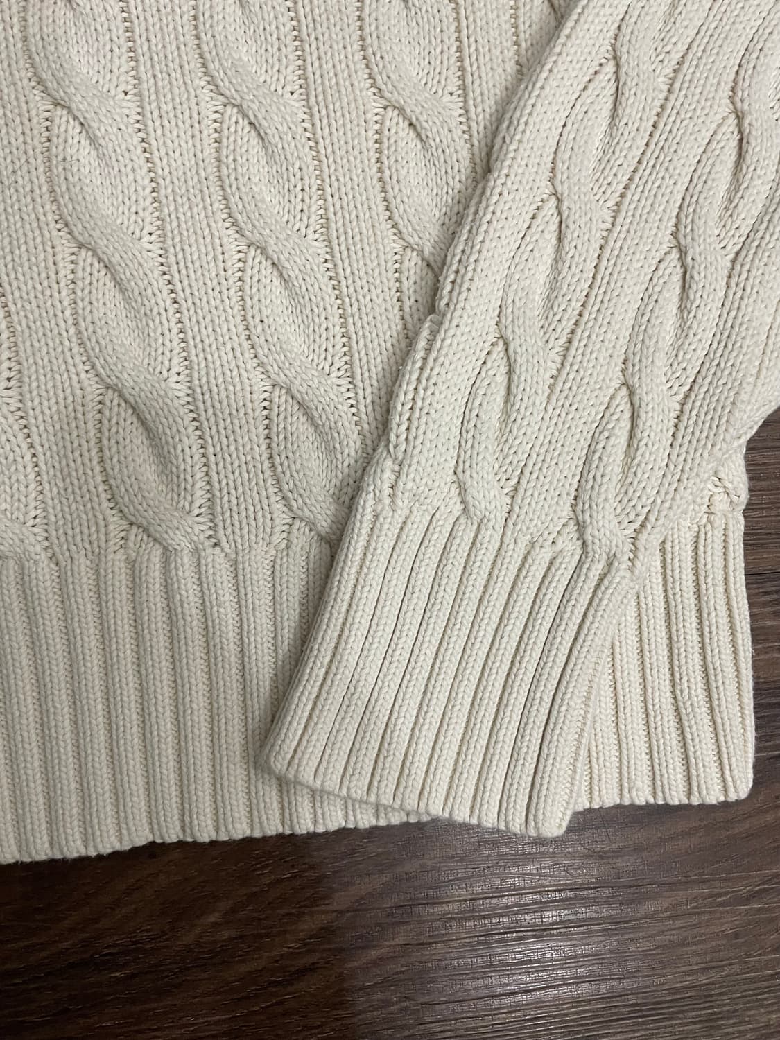 폴로 랄프로렌 여성 빅로고 케이블 니트 스웨터 상품이미지4