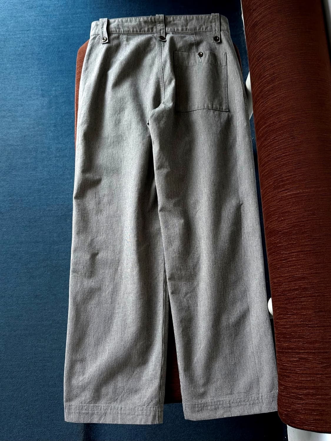 CHEF CHECK COTTON WOOL WIDE PANTS 상품이미지5