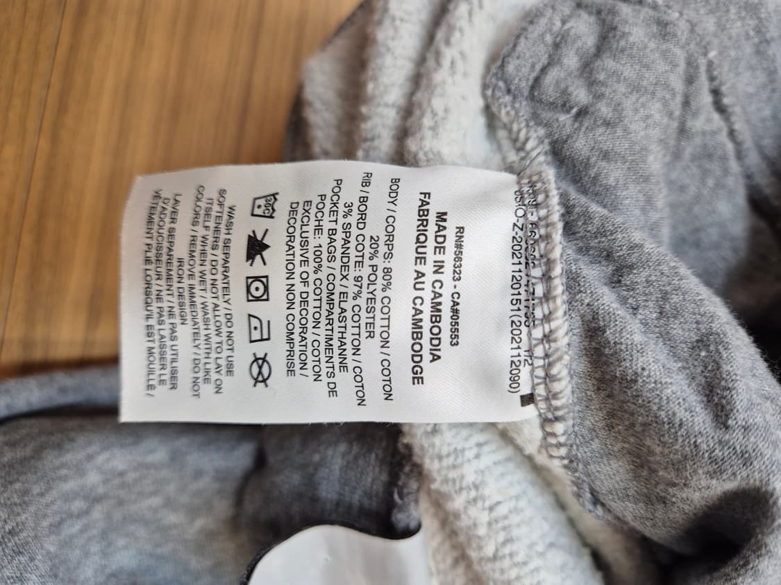 나이키 회색 트레이닝 바지 XL사이즈 판매합니다. 면 80%에 폴리에스터 상품이미지6