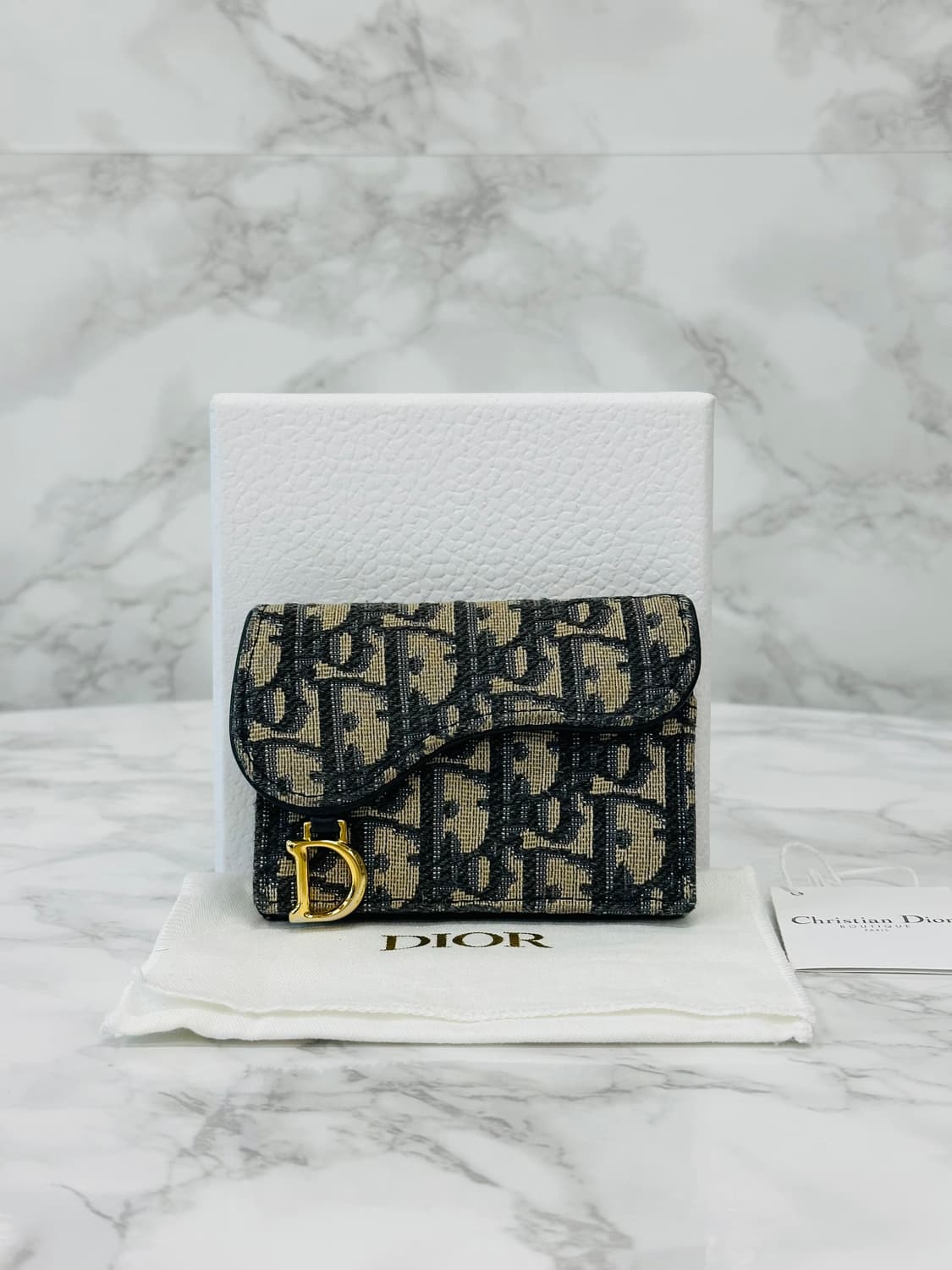 [풀구성]디올 오블리크 새들 카드지갑 상품이미지1